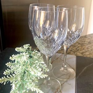 3 vintage Juan wine glasses.